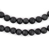Black Round Druzy Agate Beads (8mm)