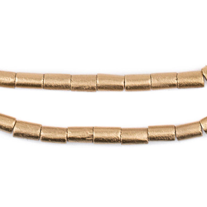 Gold Tube Natural Wood Beads (7x5mm) - The Bead Chest