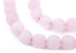 Matte Round Rose Quartz Beads (10mm) - The Bead Chest