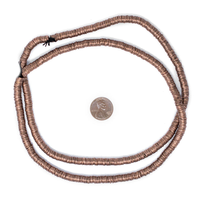 Copper Interlocking Crisp Beads (6mm) - The Bead Chest