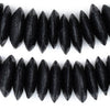 Black Ashanti Glass Saucer Beads (23mm)