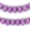 Purple Bicone Natural Wood Beads (10x15mm)
