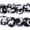 Black Fused Recycled Glass Beads (18mm)