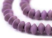 Purple Bicone Natural Wood Beads (5x8mm) - The Bead Chest