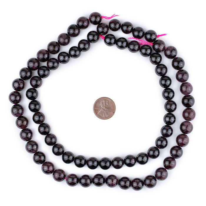 Round Garnet Beads (10mm) - The Bead Chest