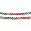 Round Rainbow Lace Malachite Beads (4mm)