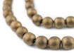 Brass Round Hematite Beads (10mm) - The Bead Chest