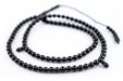 Black Round Wooden Arabian Prayer Beads (6mm) - The Bead Chest