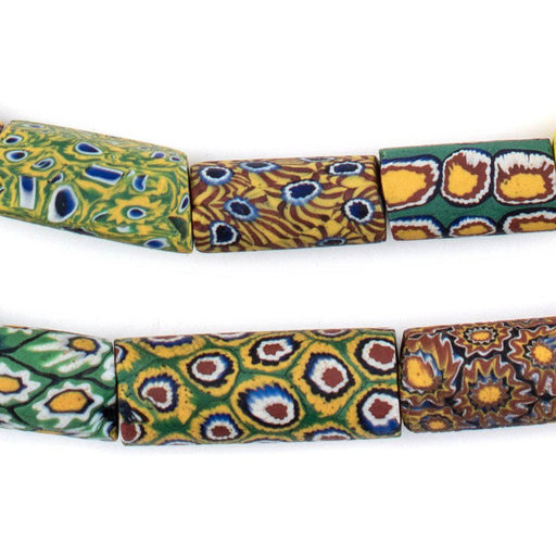 Antique Matching Venetian Millefiori Trade Beads - The Bead Chest