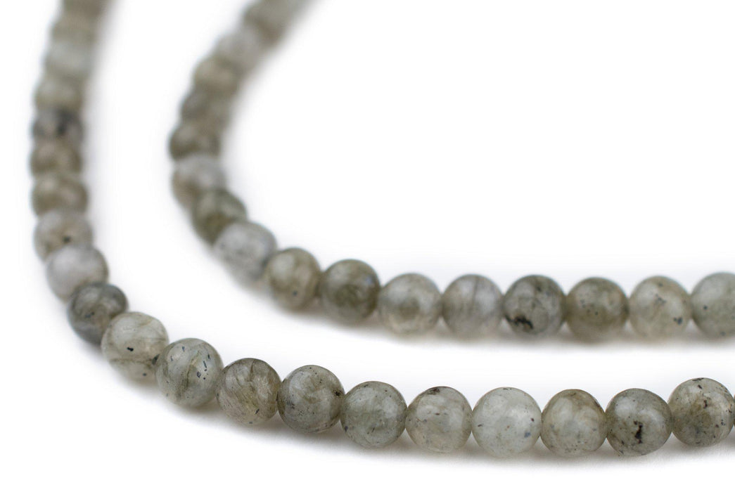 Light Round Labradorite Beads (4mm) - The Bead Chest