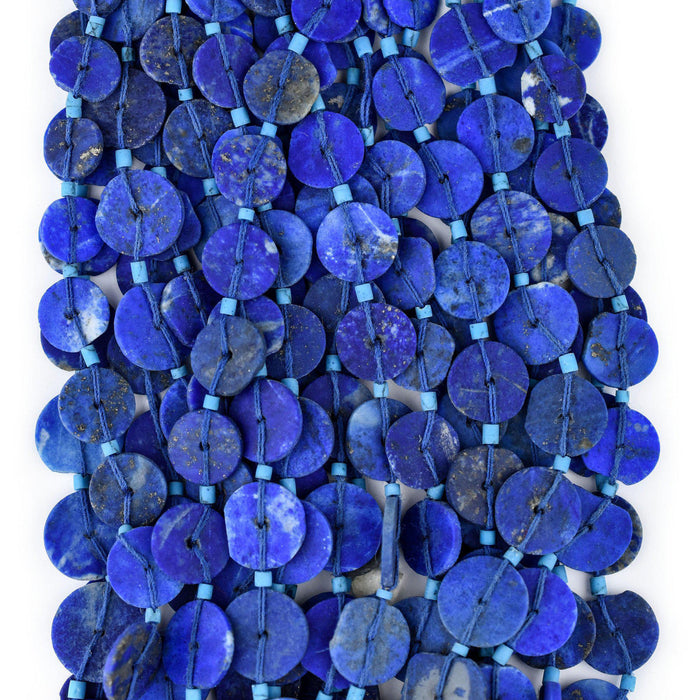 Lapis Lazuli Button Beads (6-12mm) - The Bead Chest