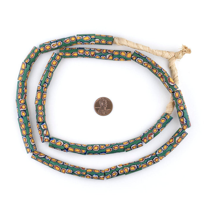Antique Matching Venetian Millefiori Trade Beads - The Bead Chest