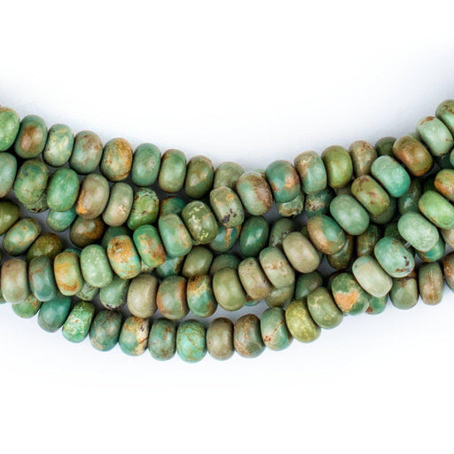 Light Green Turquoise Rondelle Beads (6mm) - The Bead Chest