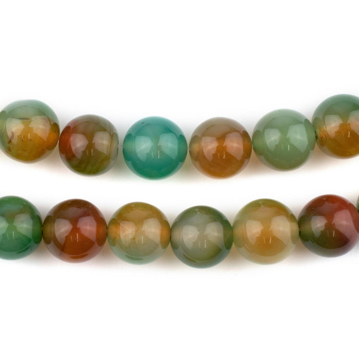 Round Rainbow Agate Beads (10mm) - The Bead Chest