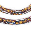 White Stripe Antique Matching Venetian Millefiori Trade Beads