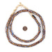 White Stripe Antique Matching Venetian Millefiori Trade Beads - The Bead Chest