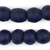 Indigo Blue Recycled Glass Beads (18mm)
