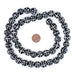 Terracotta Black & White French Cross Beads (14mm) - The Bead Chest