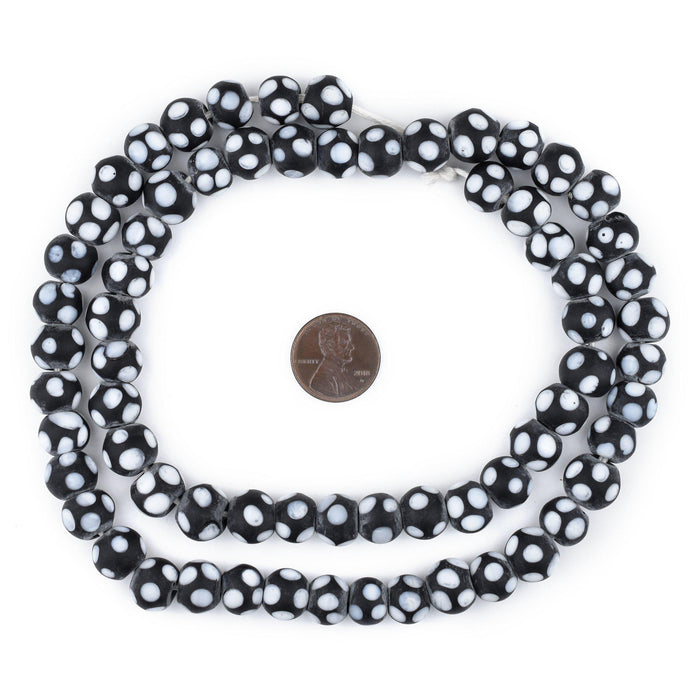 Black Skunk Beads (10mm) - The Bead Chest