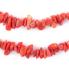 Scarlet Red Coral Chip Beads (7-9mm)