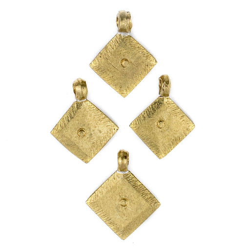 Brass Ethiopian Diamond Ornaments (Set of 4)