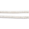 Rondelle White Calcutta-Style Stone Beads (4mm)
