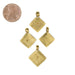 Brass Ethiopian Diamond Ornaments (Set of 4) - The Bead Chest