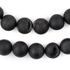 Black Round Druzy Agate Beads (14mm)