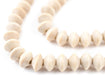 Cream Bicone Natural Wood Beads (5x8mm) - The Bead Chest