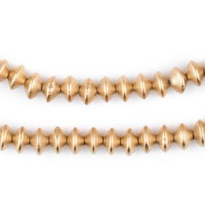 Gold Bicone Natural Wood Beads (5x8mm)