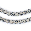 Matte Round Dalmatian Jasper Beads (8mm)