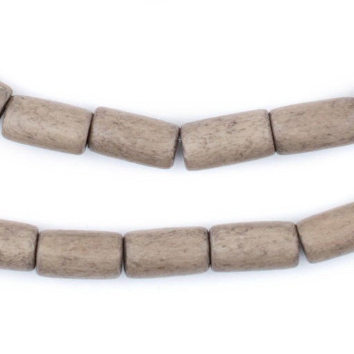 Brown Tube Natural Wood Beads (15x8mm)