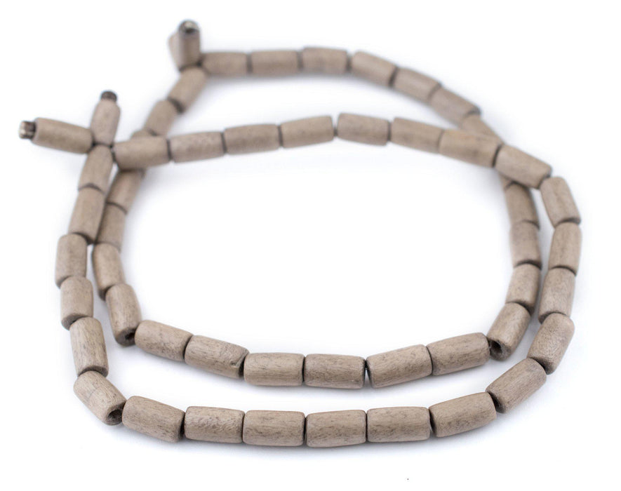 Brown Tube Natural Wood Beads (15x8mm) - The Bead Chest