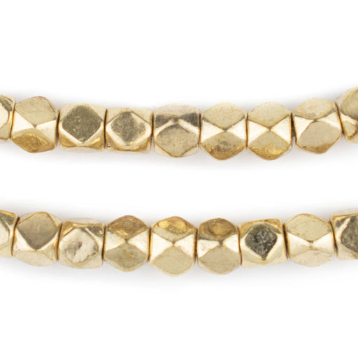 Gold Faceted Diamond Cut Beads (7mm) - The Bead Chest