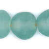 Super Jumbo Dark Aqua Recycled Glass Beads (33mm)