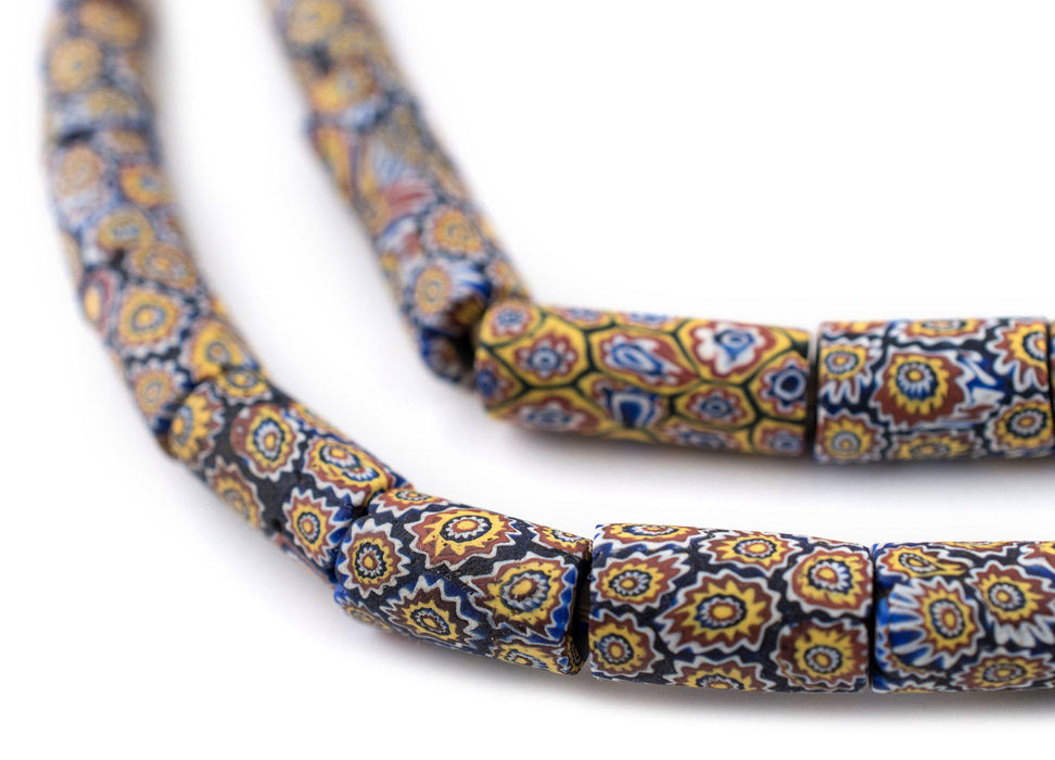 Exquisite Antique Matching Venetian Millefiori Trade Beads - The Bead Chest
