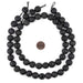 Black Round Druzy Agate Beads (14mm) - The Bead Chest