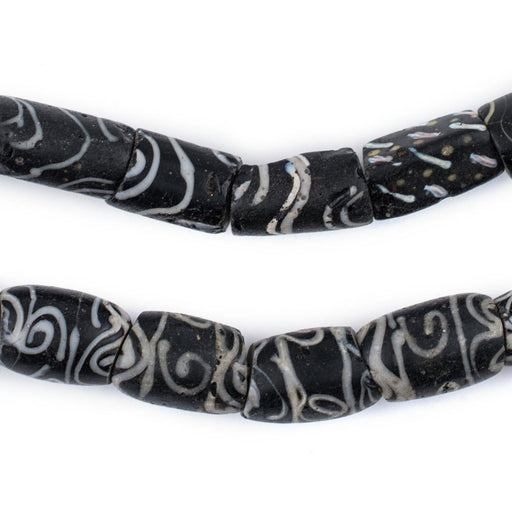 Black Tribal Medley Antique Venetian Trade Beads - The Bead Chest