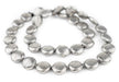 Silver Circular Tribal Hollow Beads (18mm) - The Bead Chest