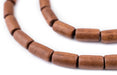 Light Brown Tube Natural Wood Beads (15x8mm) - The Bead Chest