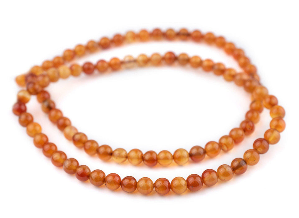 Round Carnelian Beads (8mm) - The Bead Chest