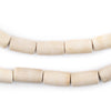 Cream Tube Natural Wood Beads (15x8mm)