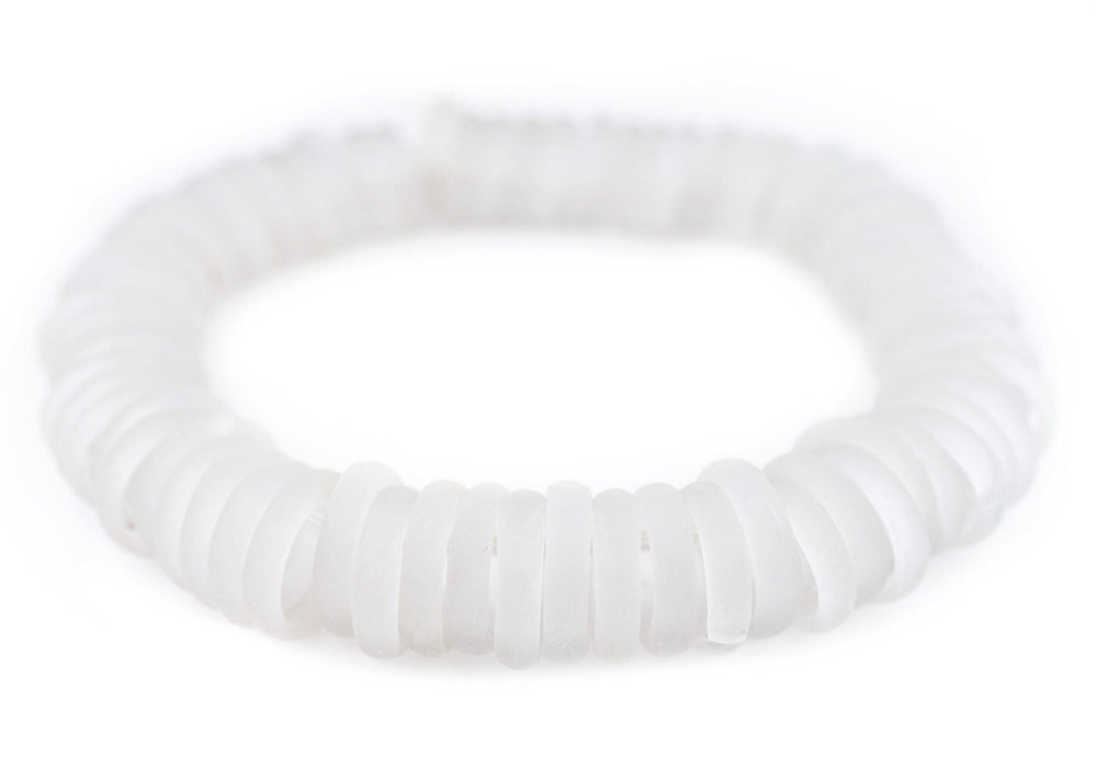 Clear Annular Wound Dogon Beads (24mm) - The Bead Chest