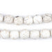 Matte Round White Calcutta-Style Stone Beads (12mm) - The Bead Chest