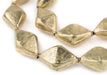 Brass Bicone Hollow Tribal Beads (32x22mm) - The Bead Chest