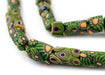 Frog and Fern Antique Venetian Millefiori Trade Beads - The Bead Chest