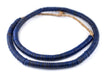 Navy Blue Sliced Prosser Beads - The Bead Chest