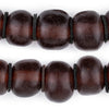 Translucent Burgundy Amber Resin Beads (Graduated)