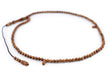 Brown Round Wooden Arabian Prayer Beads (4mm) - The Bead Chest