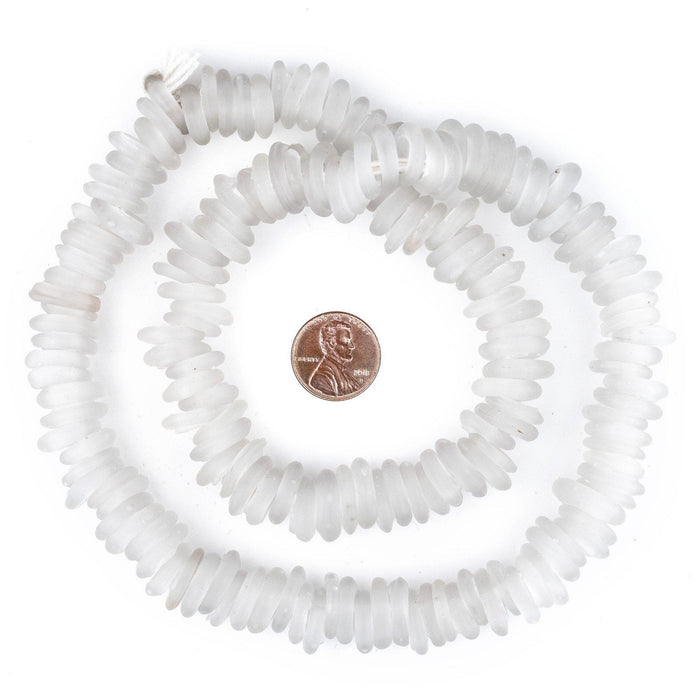Clear Annular Wound Dogon Beads (14mm) - The Bead Chest